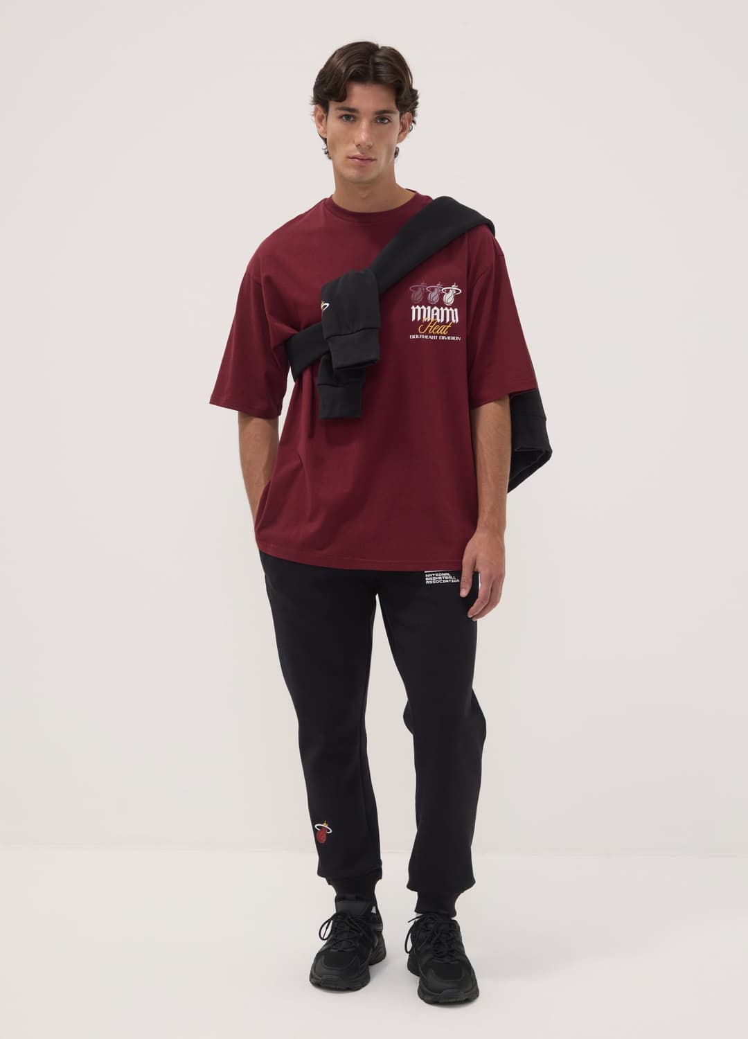 T-shirt Rossa In Puro Cotone Con Stampa Miami Heat | OVS T-shirt Rossa In Puro Cotone Con Stampa Miami Heat - 1 | OVS