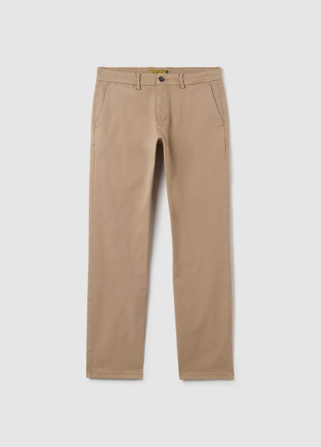 Pantaloni In Cotone Elasticizzato Beige Regular Fit | OVS Pantaloni In Cotone Elasticizzato Beige Regular Fit - 4 | OVS