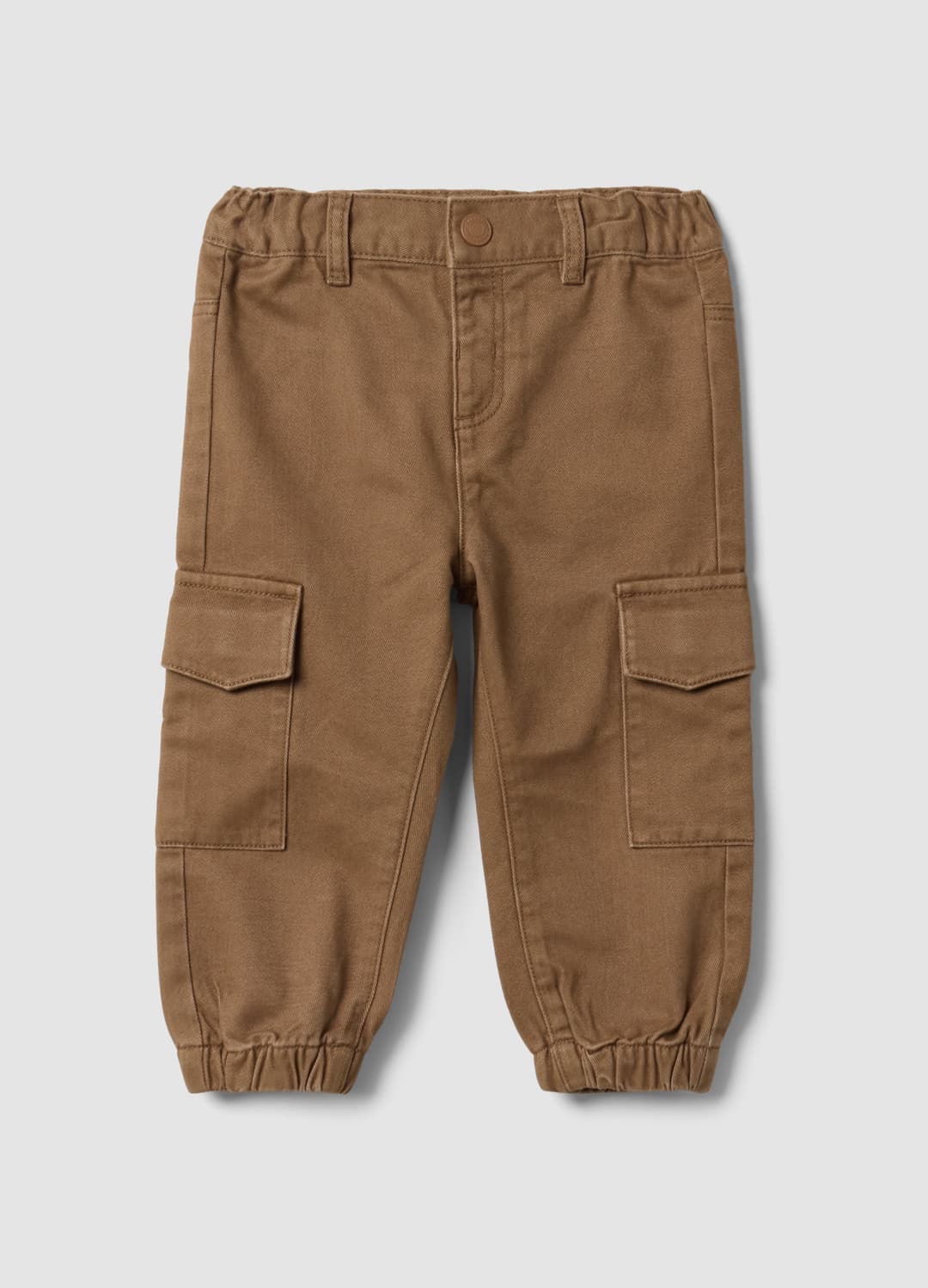 Pantaloni Cargo Marroni In Puro Cotone Per Bimbo | OVS Pantaloni Cargo Marroni In Puro Cotone Per Bimbo - 0 | OVS