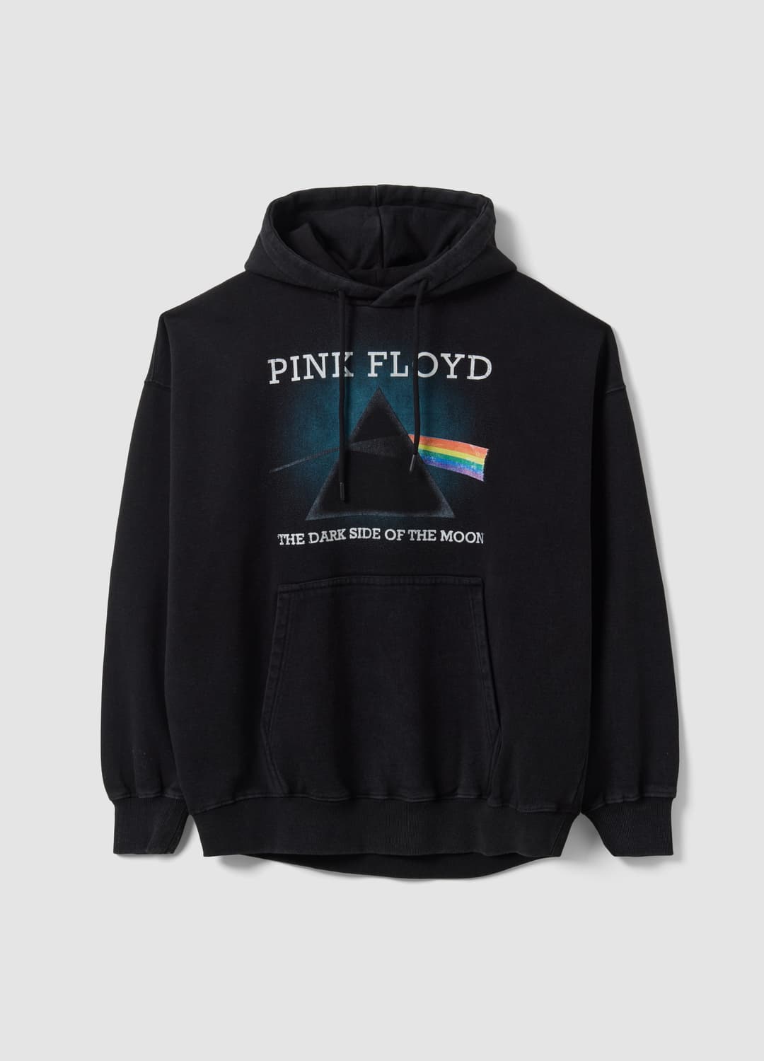 Felpa Nera Con Cappuccio In Misto Cotone Con Stampa Pink Floyd | OVS Felpa Nera Con Cappuccio In Misto Cotone Con Stampa Pink Floyd - 4 | OVS