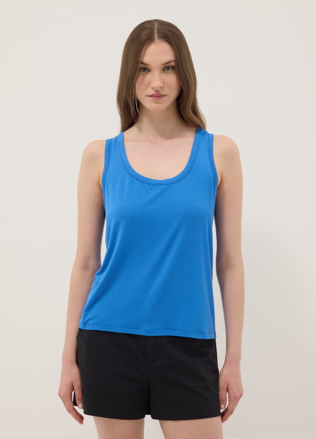 Blaues Stretch-top Aus Viskose | OVS Blaues Stretch-top Aus Viskose - 2 | OVS