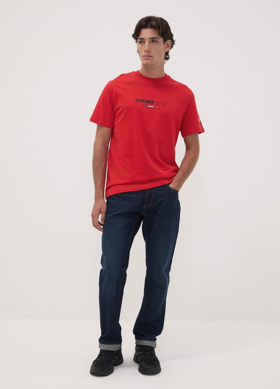 T-shirt Rossa In Puro Cotone Con Stampa Ducati | OVS T-shirt Rossa In Puro Cotone Con Stampa Ducati - 1 | OVS