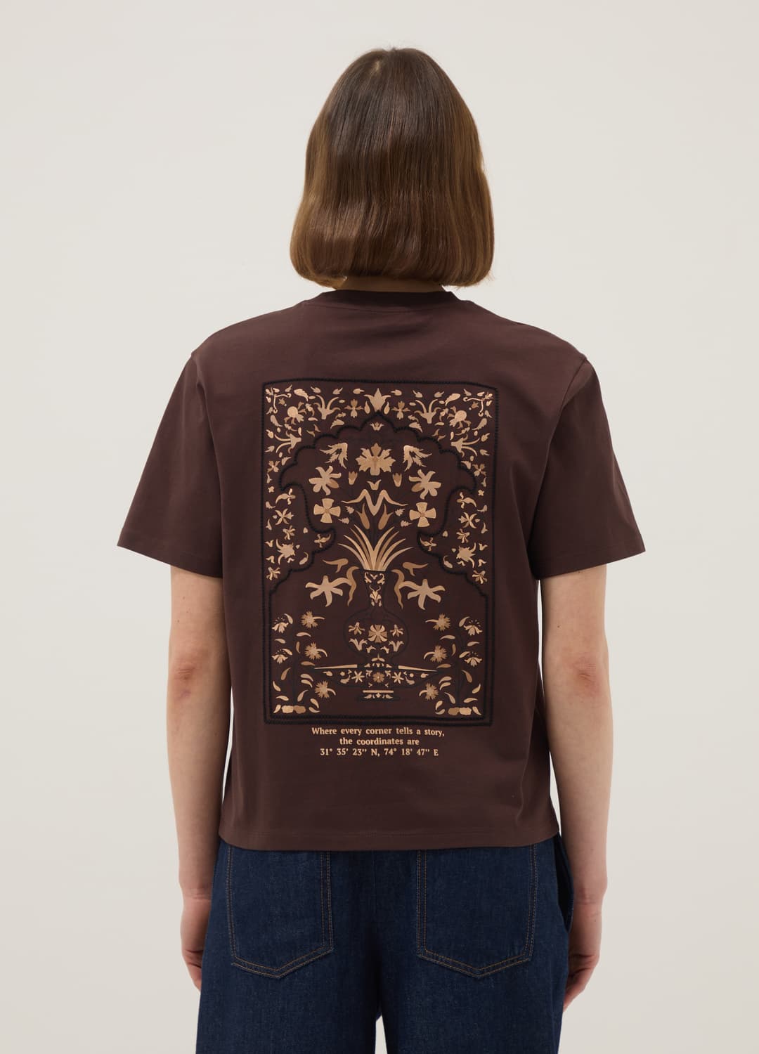 Braunes Regular-fit T-shirt Aus Reiner Baumwolle Mit Print | OVS Braunes Regular-fit T-shirt Aus Reiner Baumwolle Mit Print - 2 | OVS