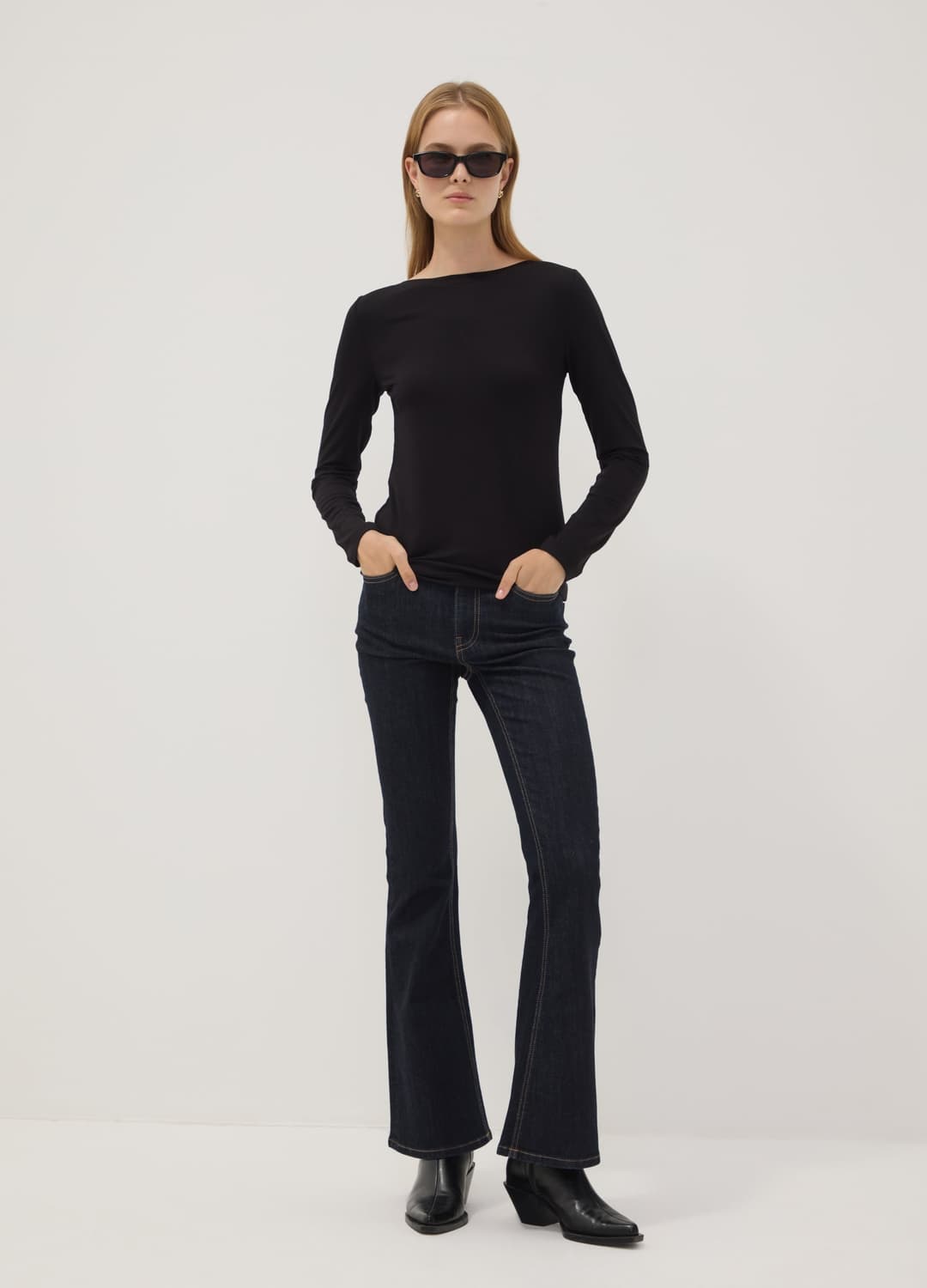 Schwarzes Slim-fit-t-shirt Aus Elastischer Viskose | OVS Schwarzes Slim-fit-t-shirt Aus Elastischer Viskose - 1 | OVS