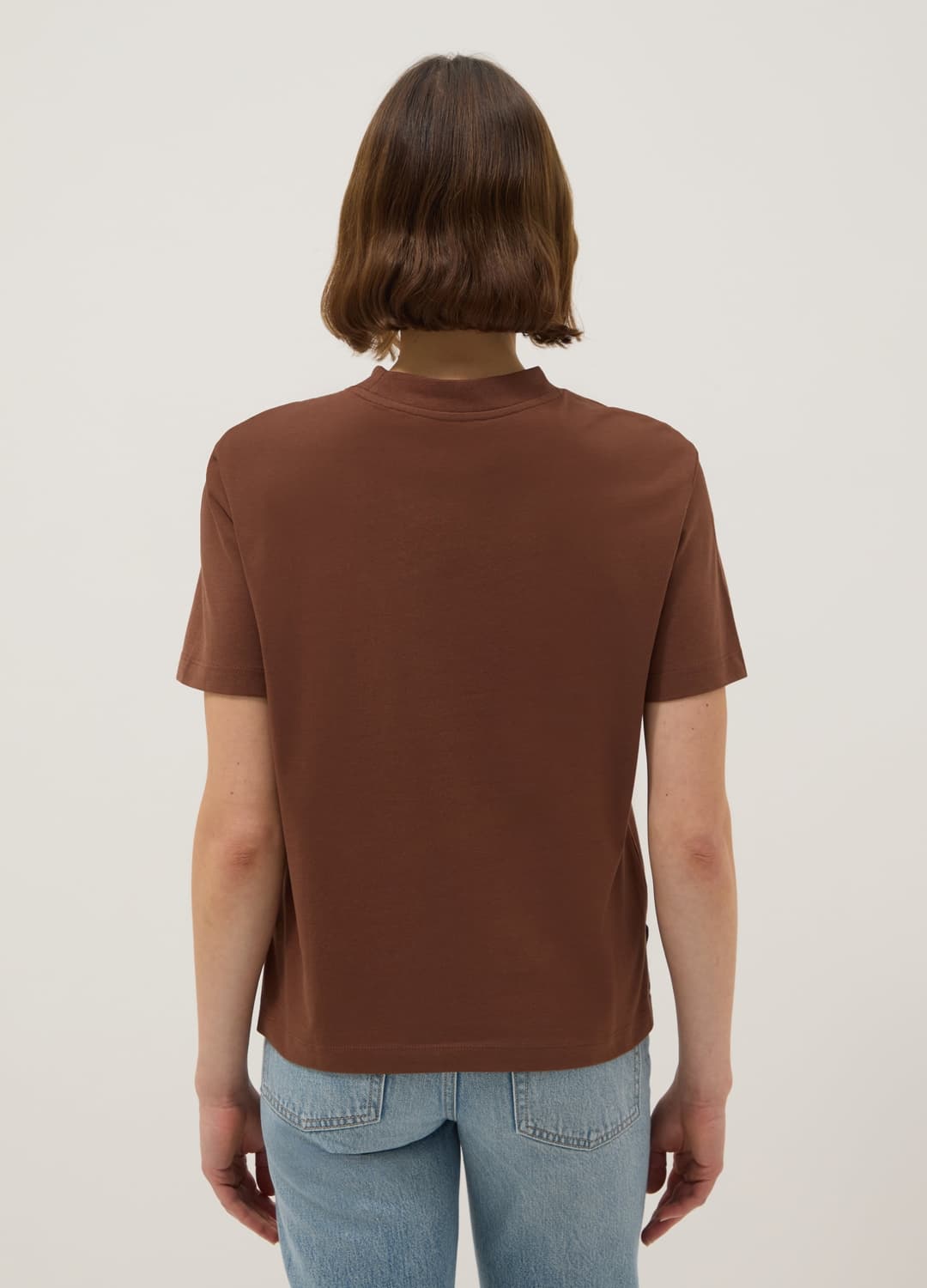 Braunes T-shirt Aus Reinem Baumwollstoff | OVS Braunes T-shirt Aus Reinem Baumwollstoff - 2 | OVS