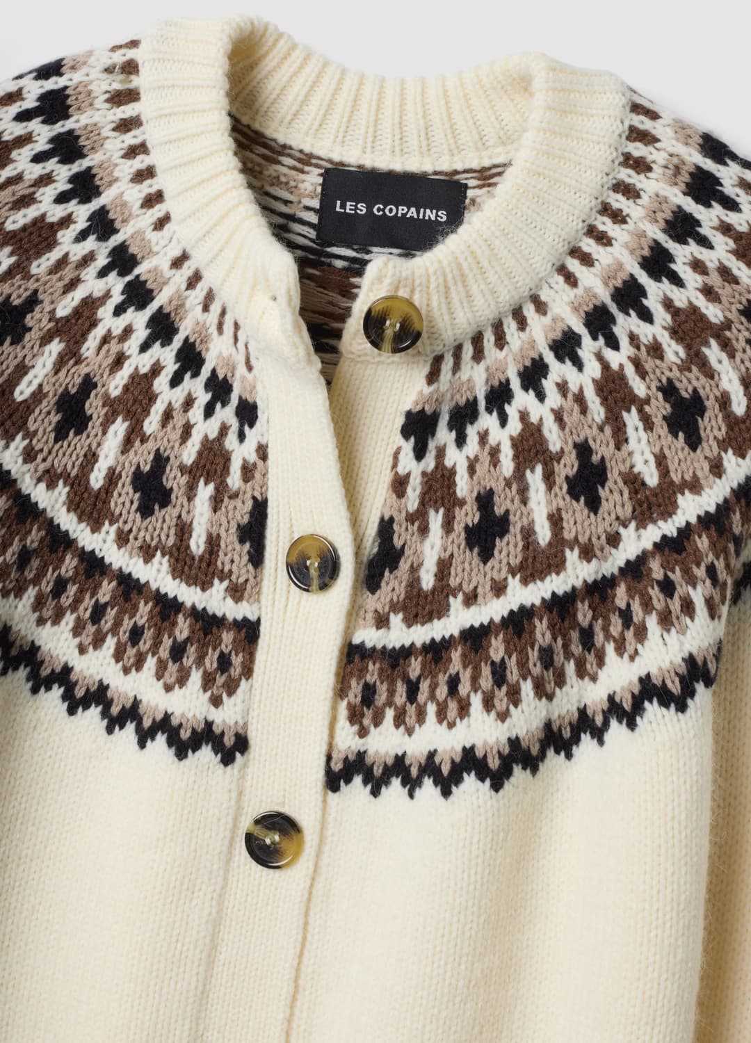 Cardigan Bianco In Misto Lana Jacquard Con Girocollo | OVS Cardigan Bianco In Misto Lana Jacquard Con Girocollo - 5 | OVS