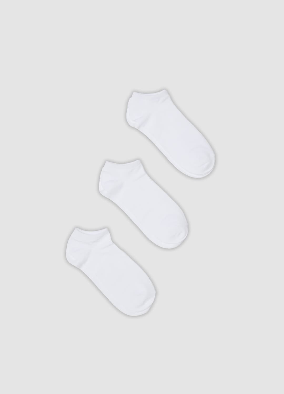 3er-pack Weiße Sportsocken Bis Zum Knöchel Aus Elastischer Bio-baumwolle | OVS 3er-pack Weiße Sportsocken Bis Zum Knöchel Aus Elastischer Bio-baumwolle - 0 | OVS