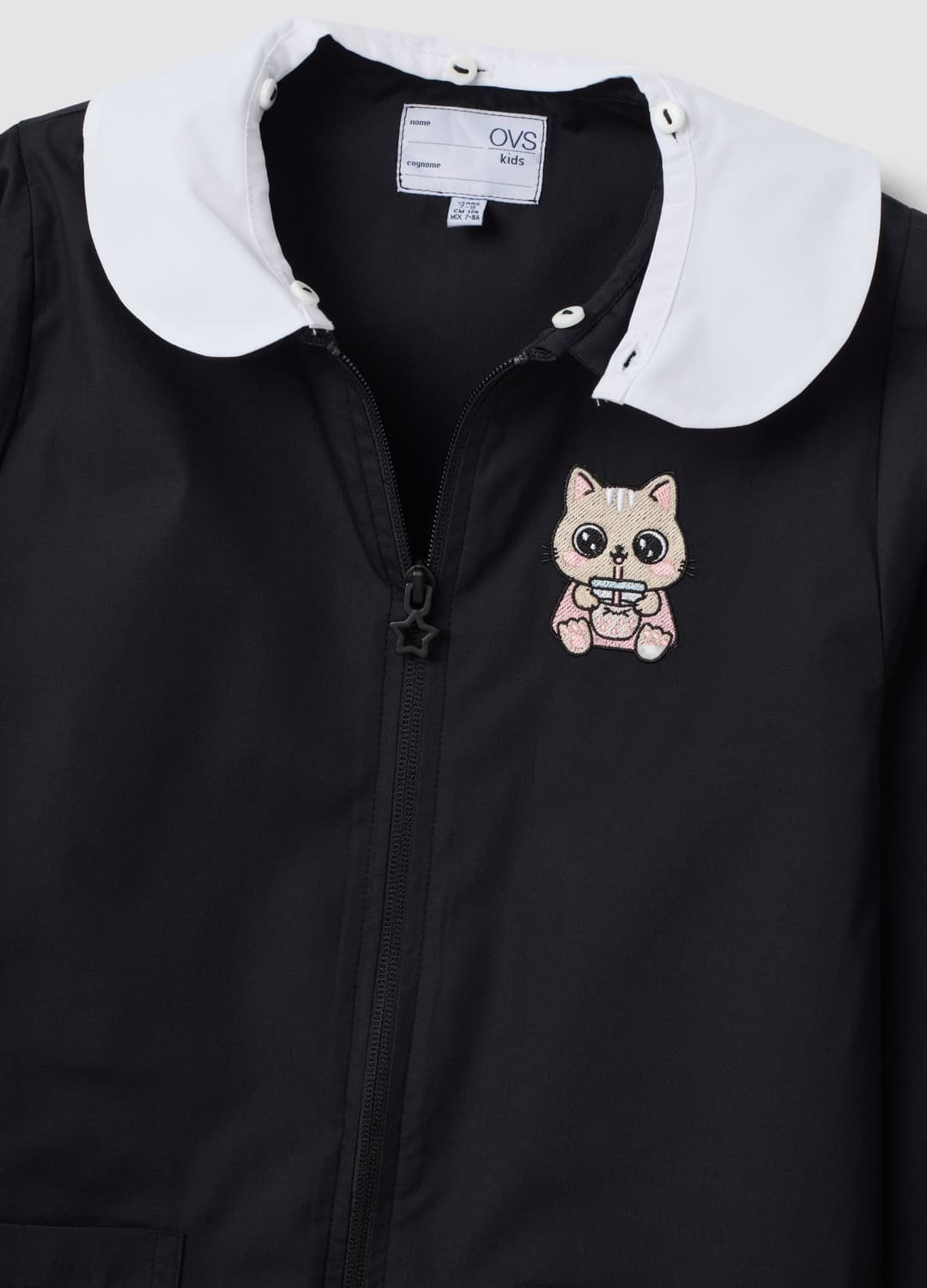 Grembiule Personalizzabile Nero Per La Scuola Con Ricamo Gattino Per Bambina | OVS Grembiule Personalizzabile Nero Per La Scuola Con Ricamo Gattino Per Bambina - 2 | OVS