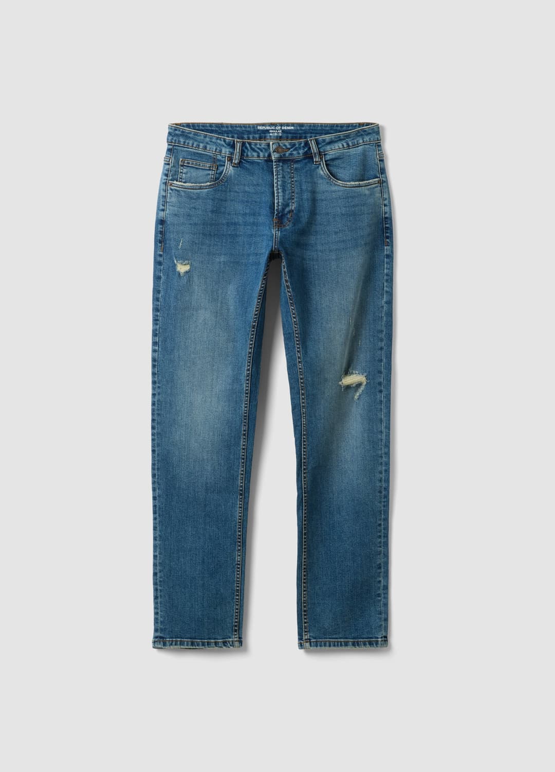 Dunkelblaue Denim-jeans Aus Stretch-baumwolle | OVS Dunkelblaue Denim-jeans Aus Stretch-baumwolle - 11 | OVS
