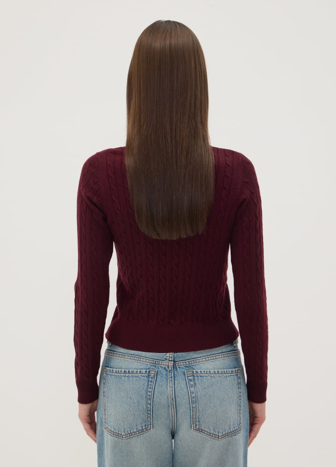 Maglia Girocollo Rossa A Trecce Regular Fit | OVS Maglia Girocollo Rossa A Trecce Regular Fit - 3 | OVS