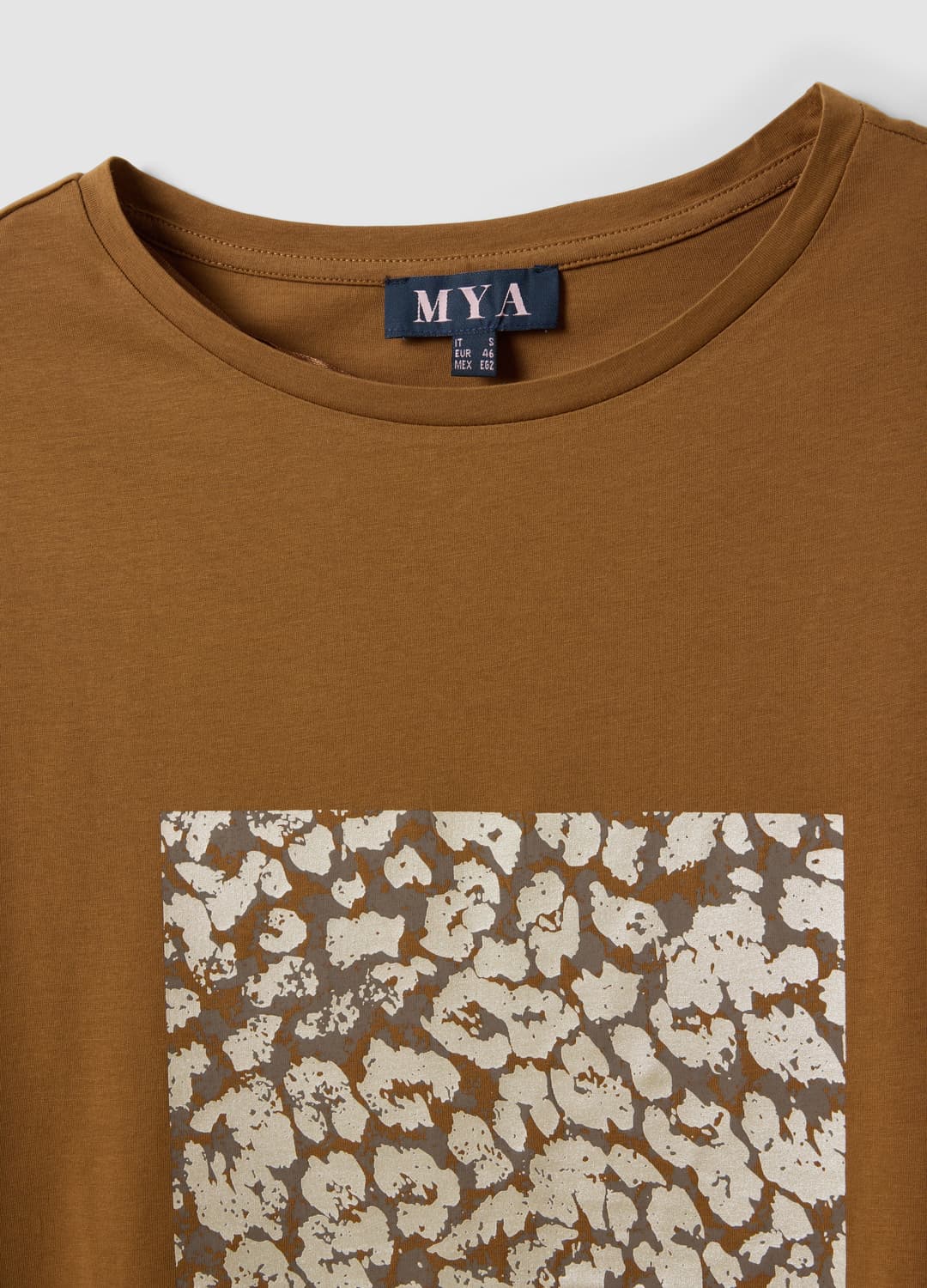 Braunes T-shirt Aus Reiner Baumwolle Mit Blumenprint | OVS Braunes T-shirt Aus Reiner Baumwolle Mit Blumenprint - 13 | OVS