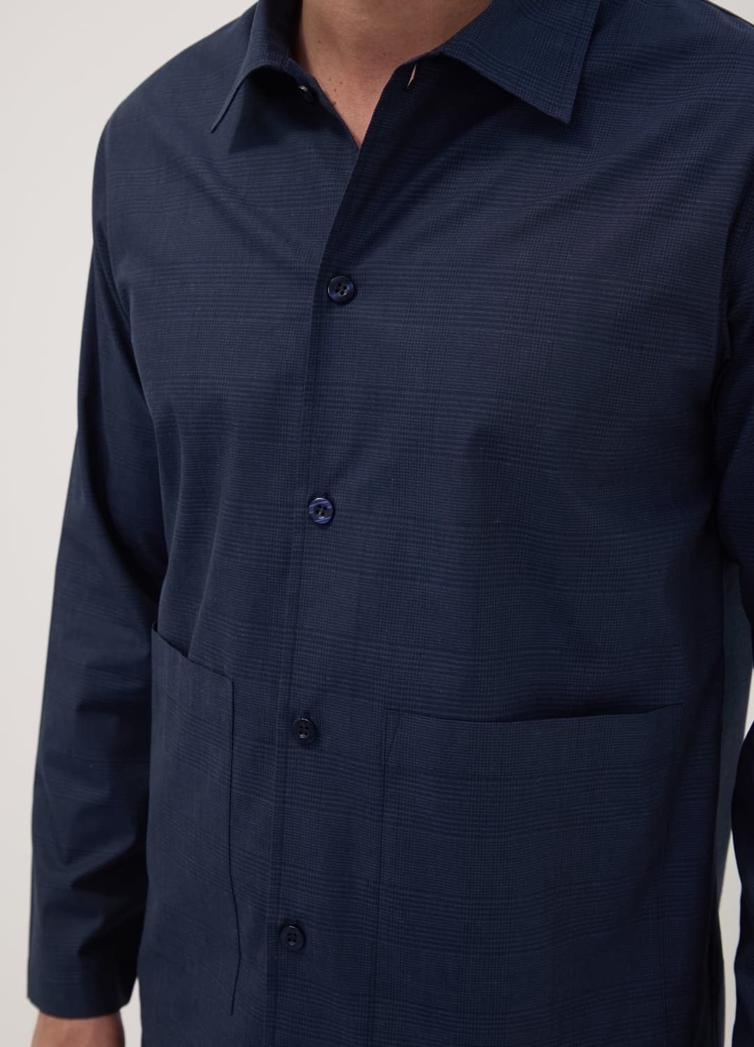 Pigiama Blu In Puro Cotone Organico Con Colletto | OVS Pigiama Blu In Puro Cotone Organico Con Colletto - 3 | OVS