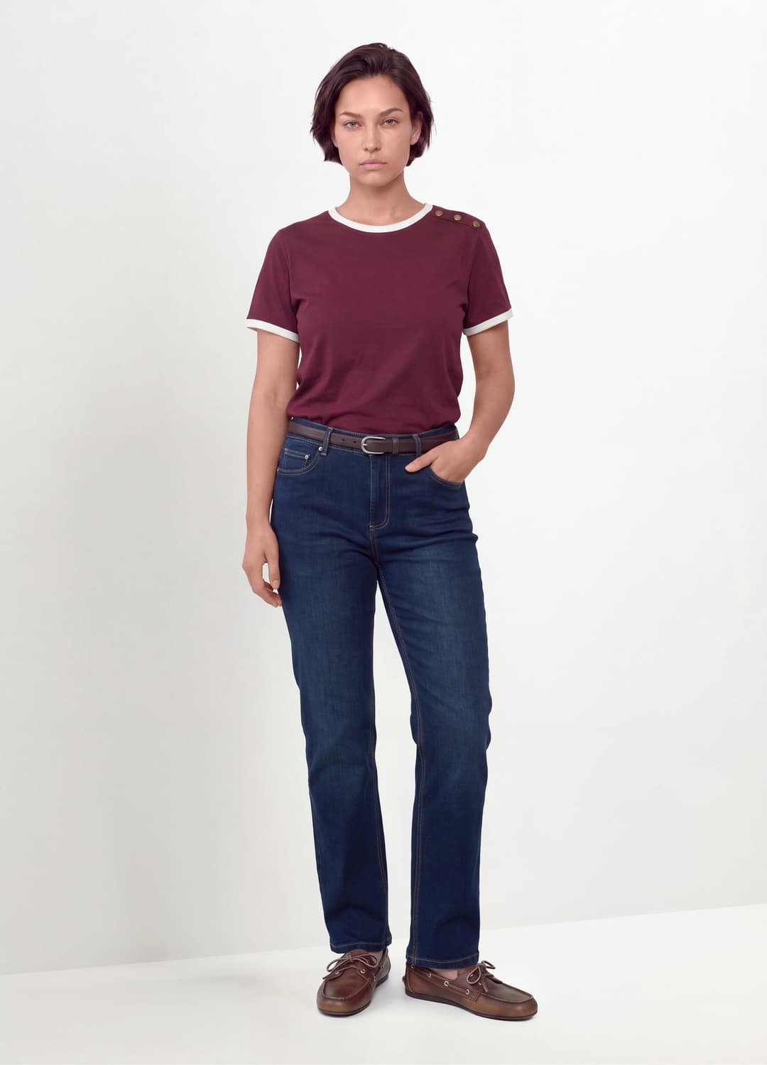 T-shirt Rossa In Puro Cotone Con Bottoni Regular Fit | OVS T-shirt Rossa In Puro Cotone Con Bottoni Regular Fit - 1 | OVS