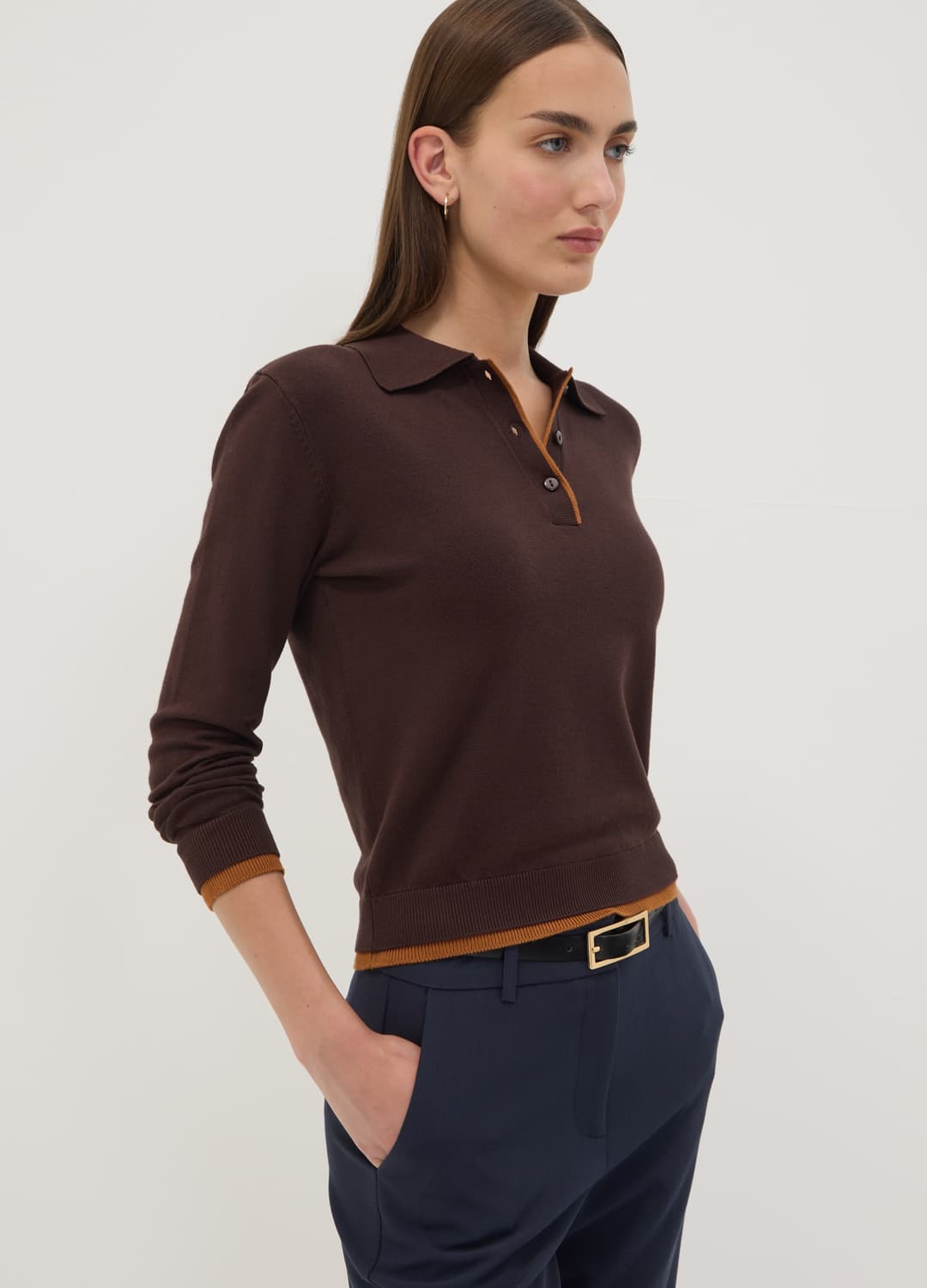 Blauer Pullover Aus Viskosemix Mit Polokragen | OVS Blauer Pullover Aus Viskosemix Mit Polokragen - 0 | OVS