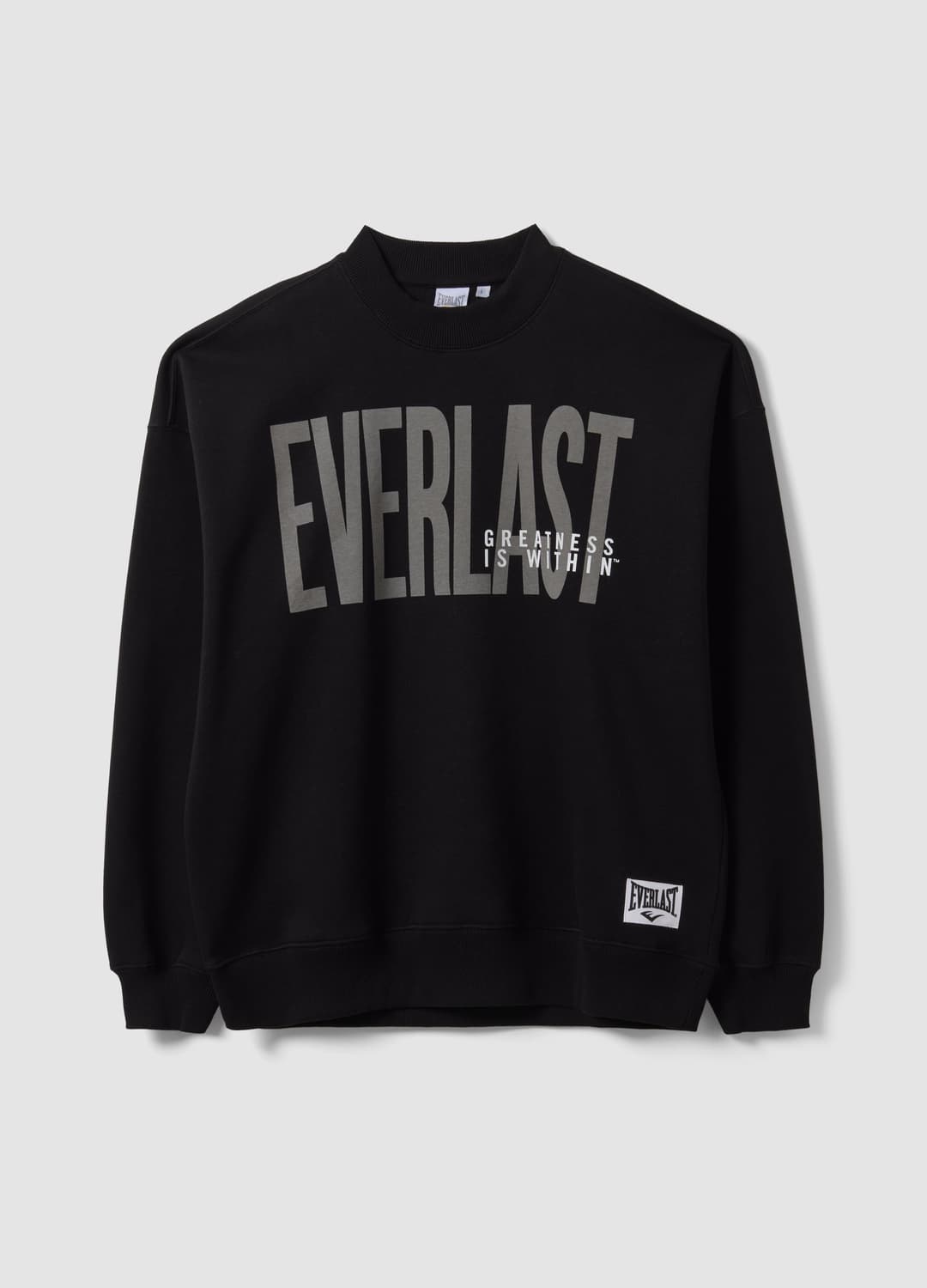 Felpa Nera In Misto Cotone Con Logo Frontale | OVS Felpa Nera In Misto Cotone Con Logo Frontale - 4 | OVS