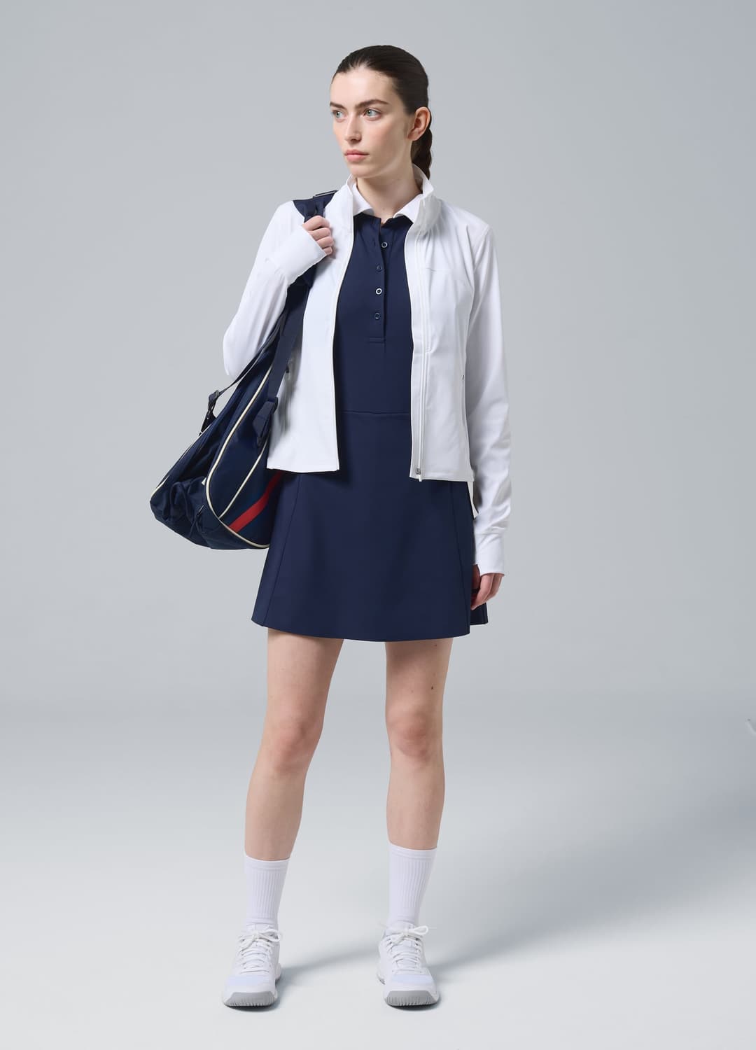 Felpa Full Zip Bianca In Tessuto Tecnico Elasticizzato Altavia Court | OVS Felpa Full Zip Bianca In Tessuto Tecnico Elasticizzato Altavia Court - 1 | OVS