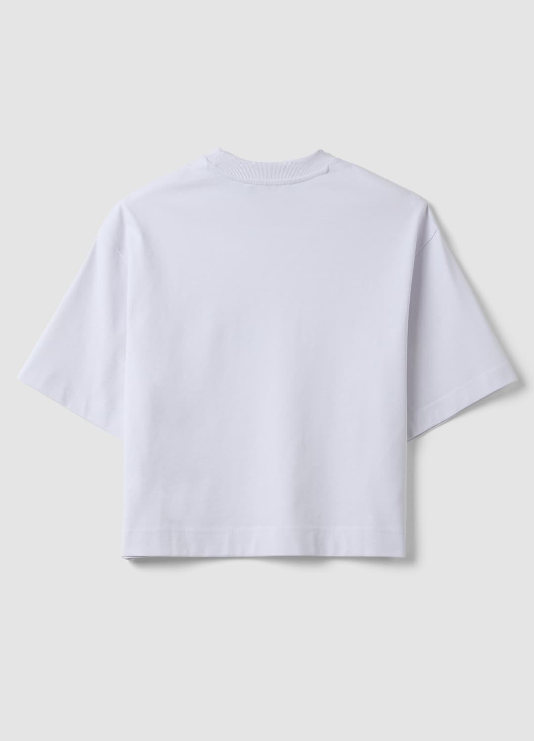 T-shirt Bianca In Misto Cotone Jersey A Girocollo Regular Fit | OVS T-shirt Bianca In Misto Cotone Jersey A Girocollo Regular Fit - 6 | OVS
