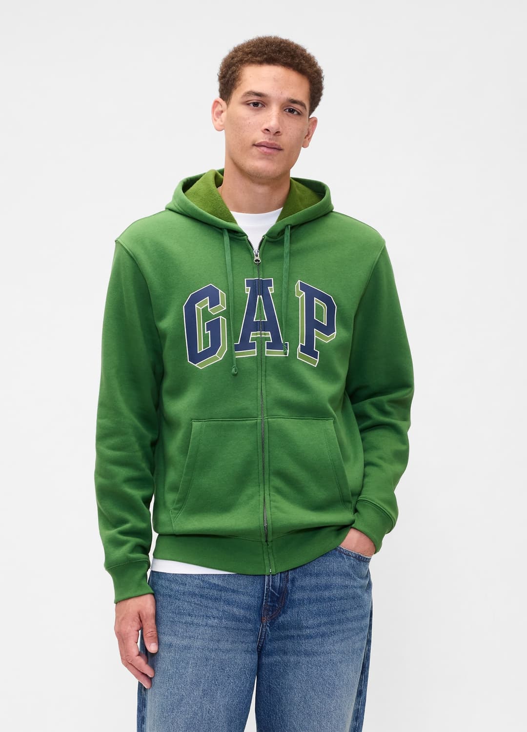 Felpa Full Zip Con Cappuccio E Logo Gap | OVS Felpa Full Zip Con Cappuccio E Logo Gap - 0 | OVS