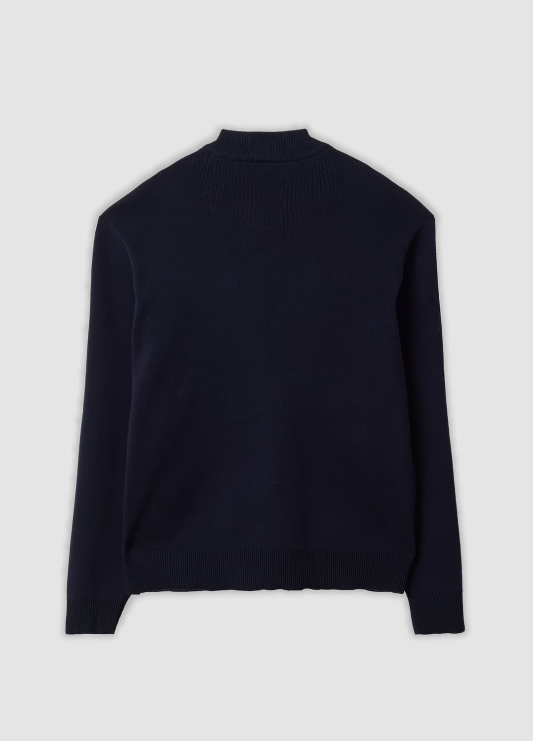 Blaue Jacke Aus Reiner Baumwolle Mit Reißverschluss Und Strickärmeln | OVS Blaue Jacke Aus Reiner Baumwolle Mit Reißverschluss Und Strickärmeln - 2 | OVS