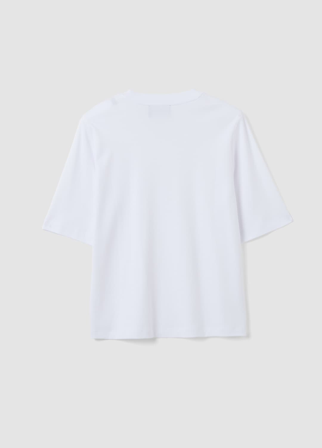 T-shirt Boxy Fit Bianca In Misto Cotone E Viscosa | OVS T-shirt Boxy Fit Bianca In Misto Cotone E Viscosa - 6 | OVS