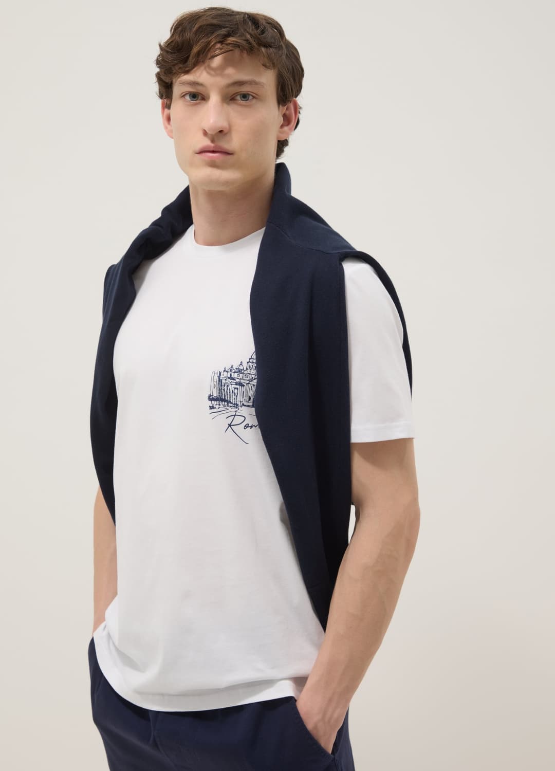 T-shirt Bianca In Puro Cotone Con Stampa Regular Fit | OVS T-shirt Bianca In Puro Cotone Con Stampa Regular Fit - 0 | OVS