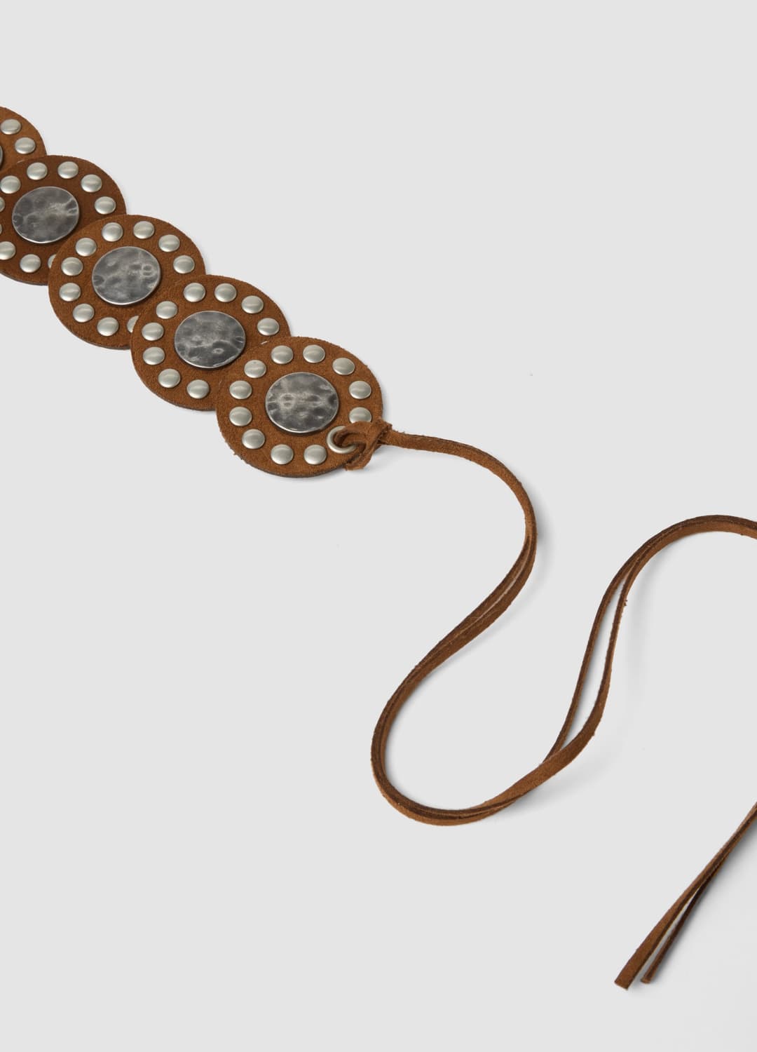 Cintura Marrone Con Dischi Decorativi E Lacci | OVS Cintura Marrone Con Dischi Decorativi E Lacci - 1 | OVS
