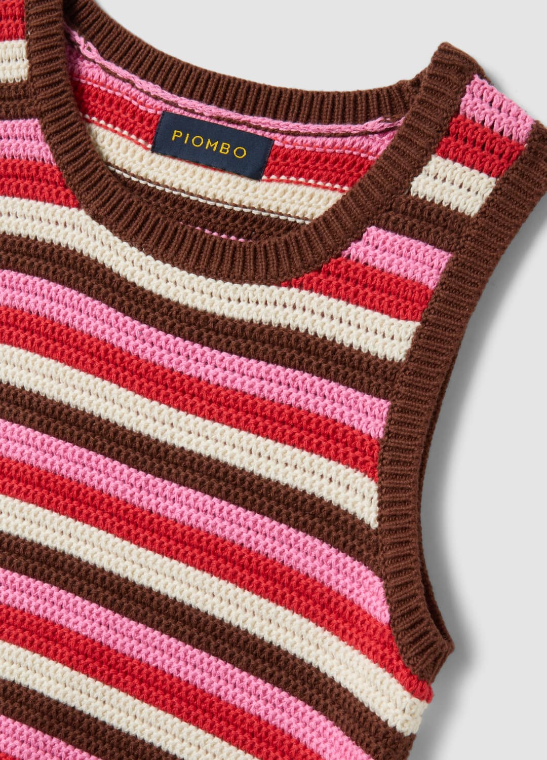 Figurbetonte Strickweste Aus Reiner Baumwolle Mit Mehrfarbigen Streifen | OVS Figurbetonte Strickweste Aus Reiner Baumwolle Mit Mehrfarbigen Streifen - 5 | OVS