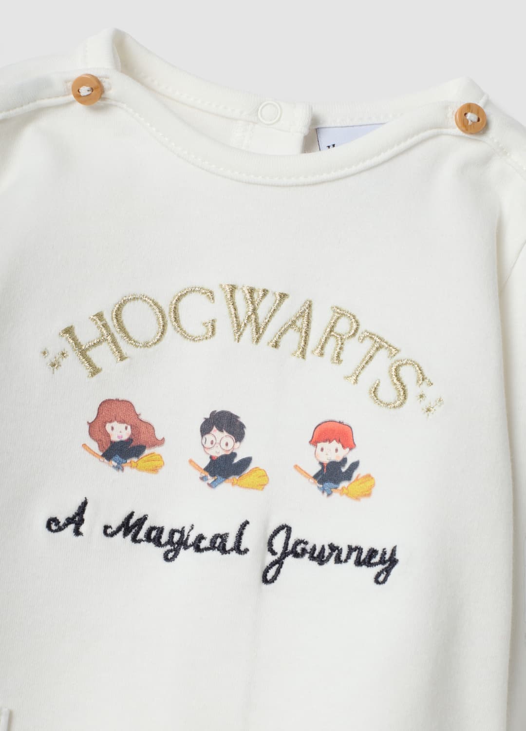 Maglia Bianca In Puro Cotone Organico Con Ricamo Harry Potter Per Neonati | OVS Maglia Bianca In Puro Cotone Organico Con Ricamo Harry Potter Per Neonati - 2 | OVS