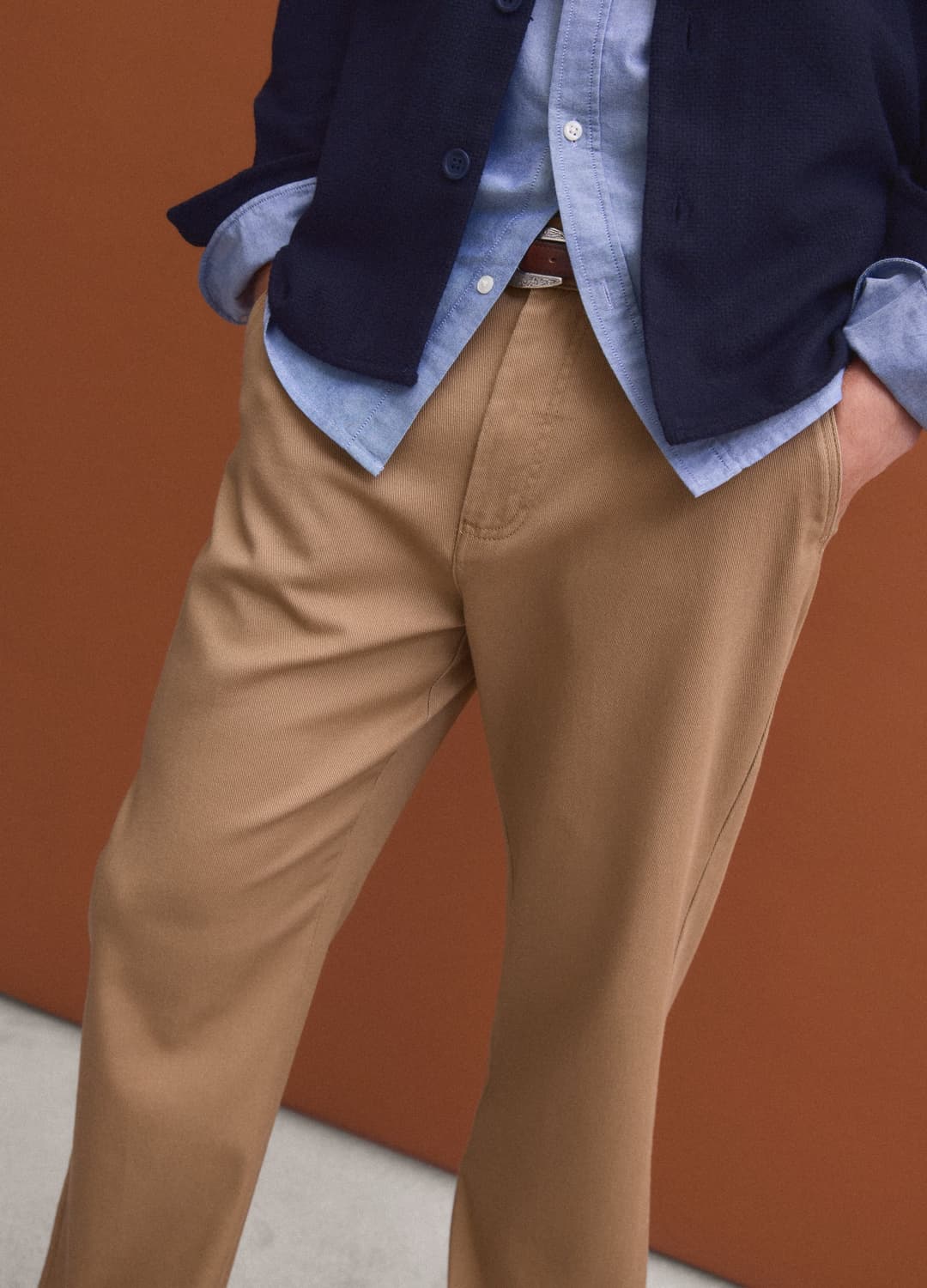 Braune Chinohose Aus Stretch-baumwolle | OVS Braune Chinohose Aus Stretch-baumwolle - 3 | OVS