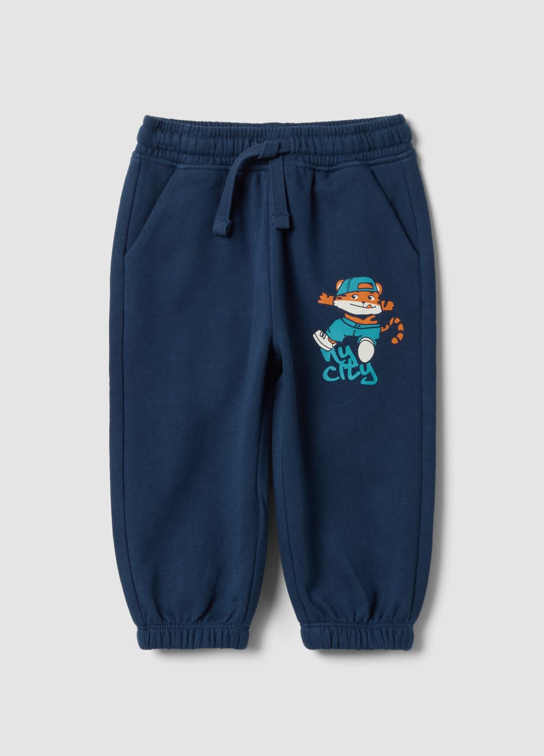 Pantaloni Jogger Blu In Puro Cotone Con Vita Elasticizzata Per Bimbo | OVS Pantaloni Jogger Blu In Puro Cotone Con Vita Elasticizzata Per Bimbo - 0 | OVS