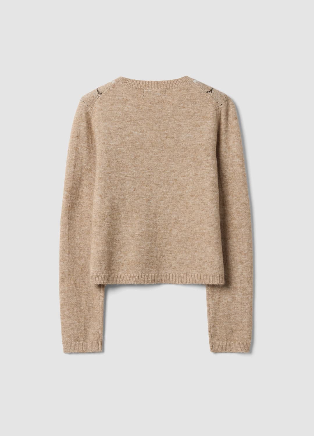 Cardigan Grigio In Lana Elasticizzata Jacquard Girocollo Regular Fit | OVS Cardigan Grigio In Lana Elasticizzata Jacquard Girocollo Regular Fit - 6 | OVS