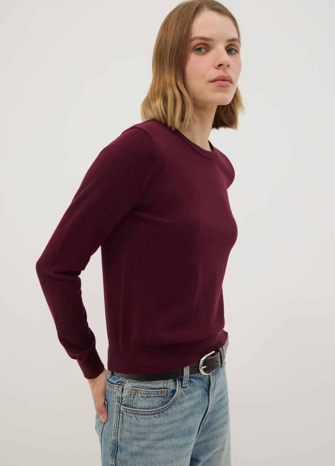Maglia Girocollo Rossa In Misto Lana Regular Fit | OVS Maglia Girocollo Rossa In Misto Lana Regular Fit - 0 | OVS