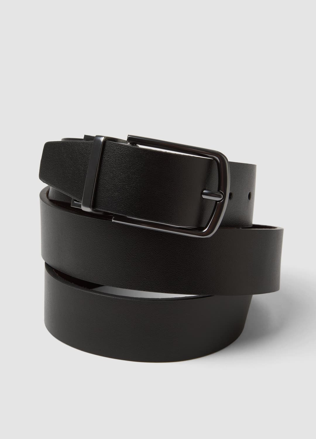 Cintura Marrone Reversibile In Vera Pelle Con Fibbia In Metallo | OVS Cintura Marrone Reversibile In Vera Pelle Con Fibbia In Metallo - 2 | OVS
