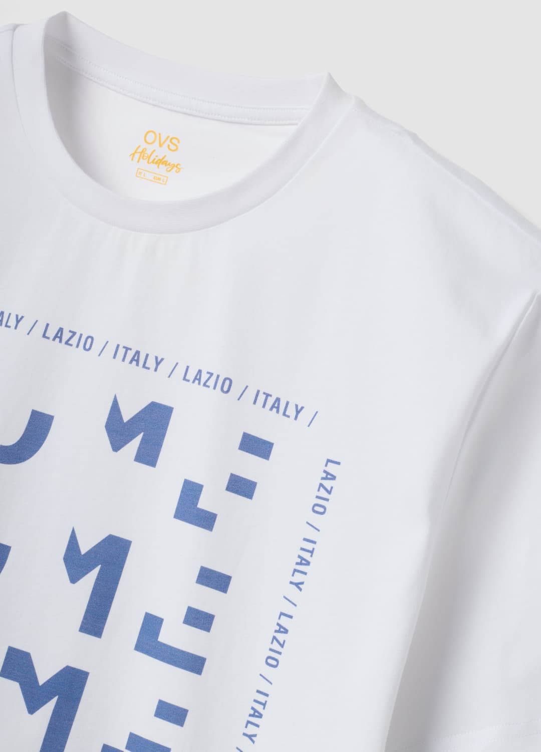 T-shirt Bianca In Puro Cotone Con Stampa Frontale Regular Fit | OVS T-shirt Bianca In Puro Cotone Con Stampa Frontale Regular Fit - 5 | OVS