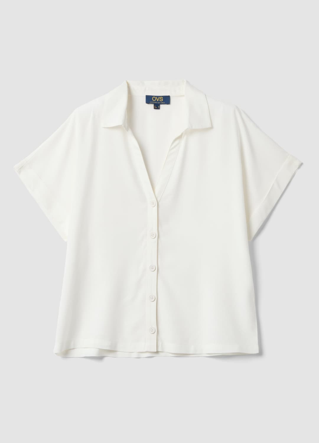 Camicia Multicolor A Righe In Pura Viscosa A Maniche Corte Over Fit | OVS Camicia Multicolor A Righe In Pura Viscosa A Maniche Corte Over Fit - 11 | OVS