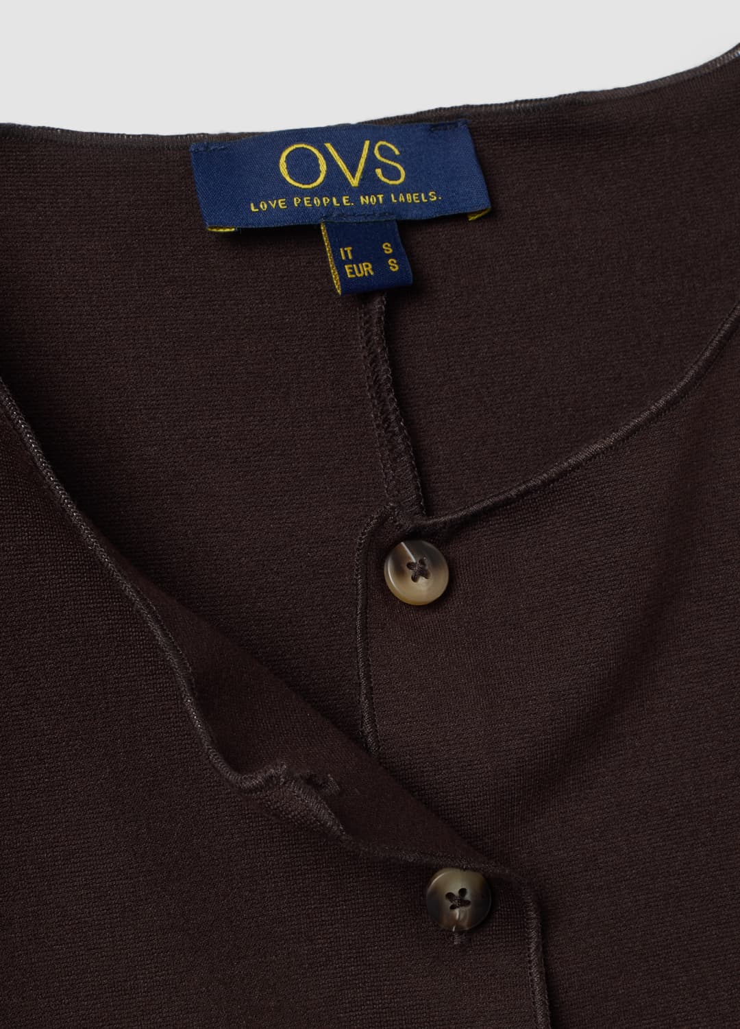 Gilet Marrone In Punto Milano Di Viscosa Elasticizzata Regular Fit | OVS Gilet Marrone In Punto Milano Di Viscosa Elasticizzata Regular Fit - 5 | OVS