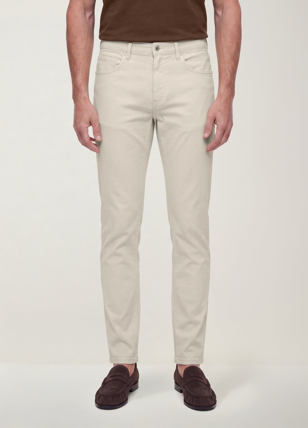 Pantaloni Verdi In Twill Di Cotone Elasticizzato Slim Fit | OVS Pantaloni Verdi In Twill Di Cotone Elasticizzato Slim Fit - 2 | OVS