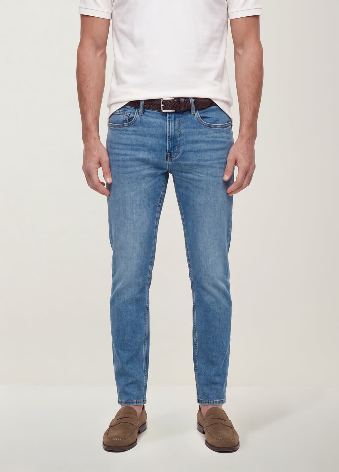 Blaue Slim-fit-jeans Aus Stretch-baumwolle | OVS Blaue Slim-fit-jeans Aus Stretch-baumwolle - 1 | OVS