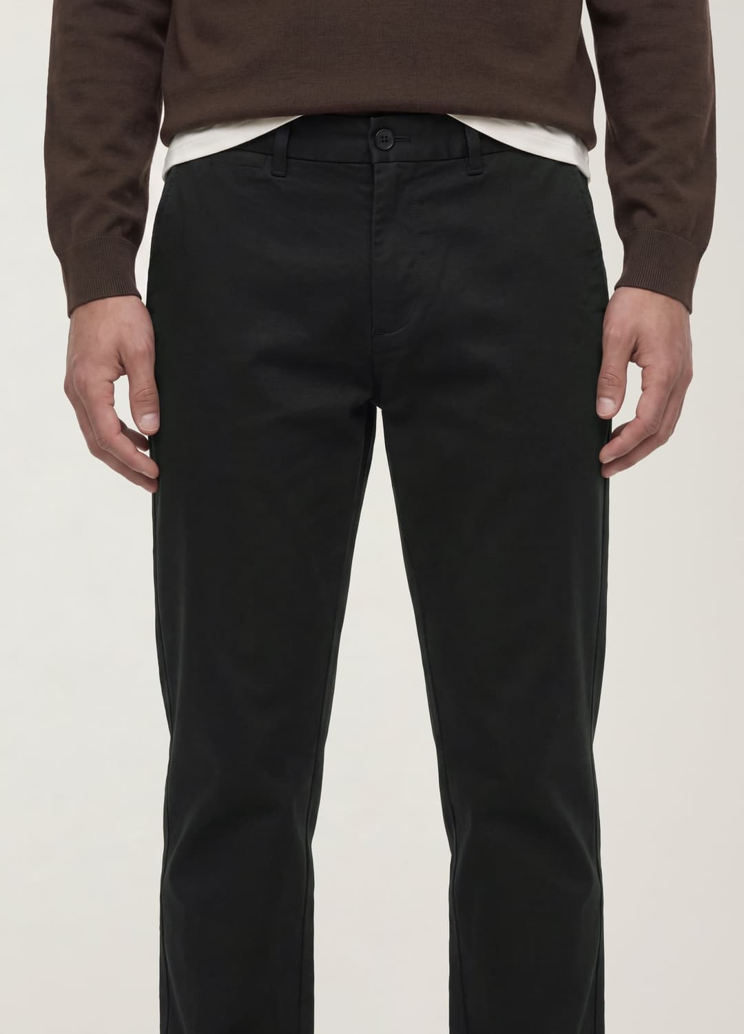 Pantaloni Chino Neri In Lyocell E Cotone Elasticizzato Slim Fit | OVS Pantaloni Chino Neri In Lyocell E Cotone Elasticizzato Slim Fit - 3 | OVS