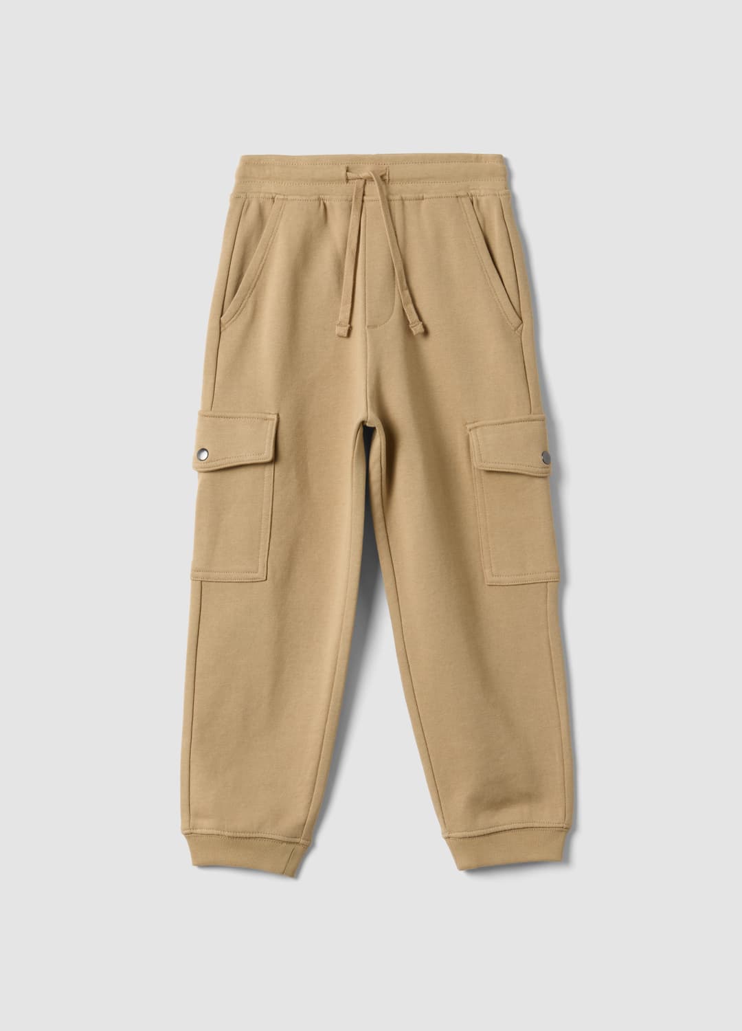 Pantaloni Jogger Beige In Misto Cotone Con Tasche Cargo Per Bambino | OVS Pantaloni Jogger Beige In Misto Cotone Con Tasche Cargo Per Bambino - 0 | OVS
