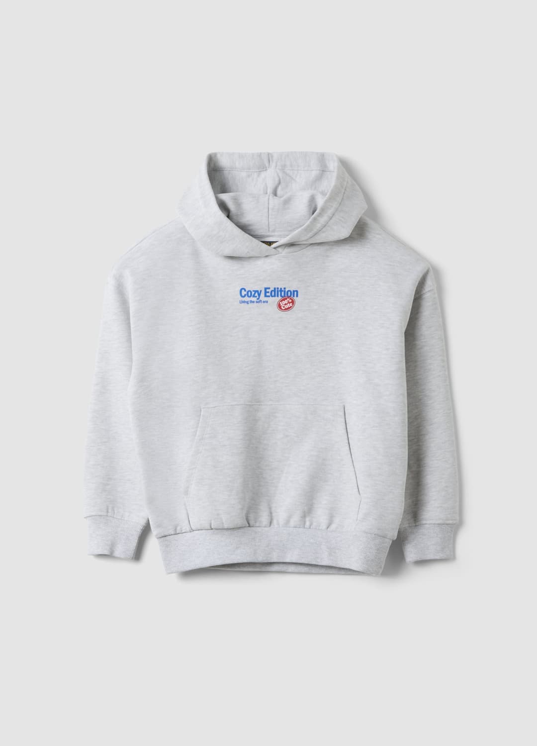 Graues Oversize-kapuzen-sweatshirt Mit Teddyprint Aus Baumwoll- Und Viskosemix | OVS Graues Oversize-kapuzen-sweatshirt Mit Teddyprint Aus Baumwoll- Und Viskosemix - 3 | OVS