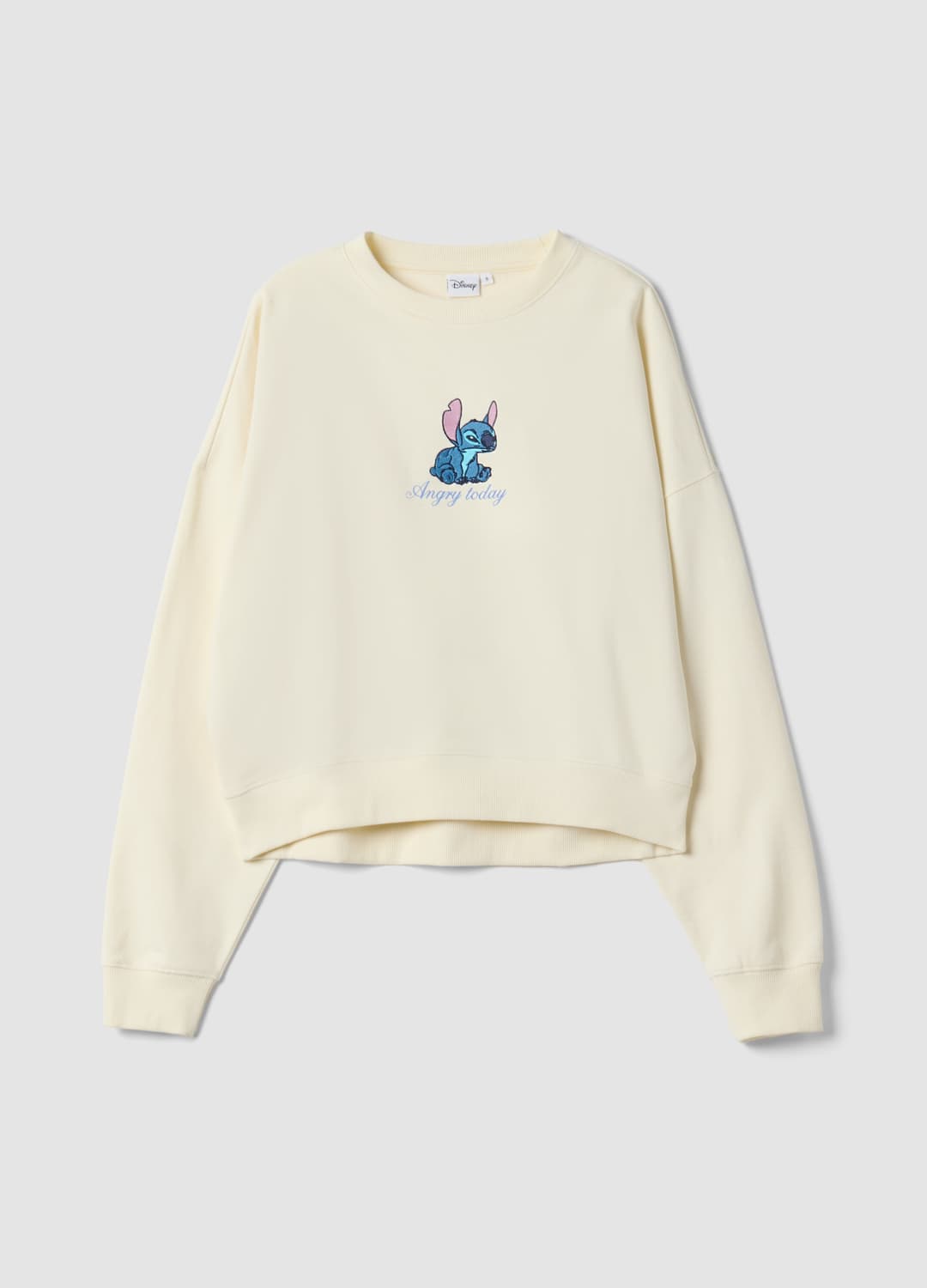 Felpa Beige In Puro Cotone Con Stampa Stitch | OVS Felpa Beige In Puro Cotone Con Stampa Stitch - 4 | OVS