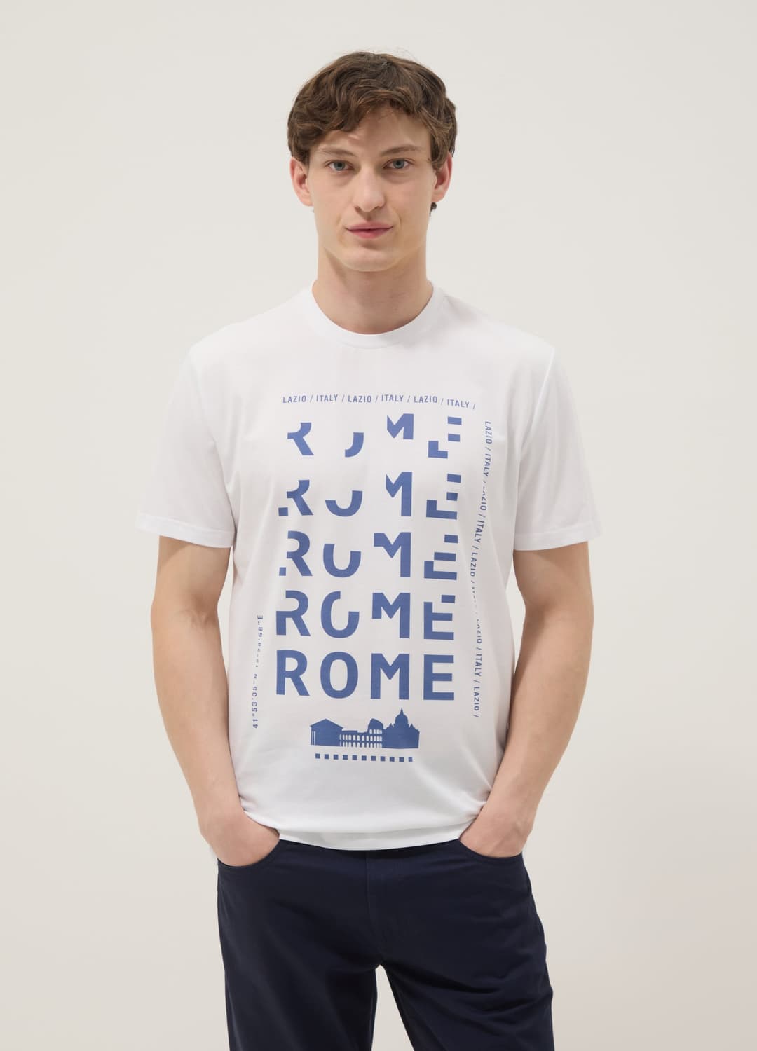 T-shirt Bianca In Puro Cotone Con Stampa Frontale Regular Fit | OVS T-shirt Bianca In Puro Cotone Con Stampa Frontale Regular Fit - 0 | OVS