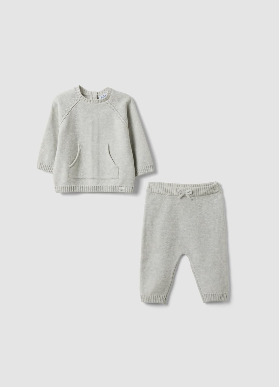 Completo Grigio In Maglia Di Puro Cotone Organico Per Neonati | OVS Completo Grigio In Maglia Di Puro Cotone Organico Per Neonati - 0 | OVS