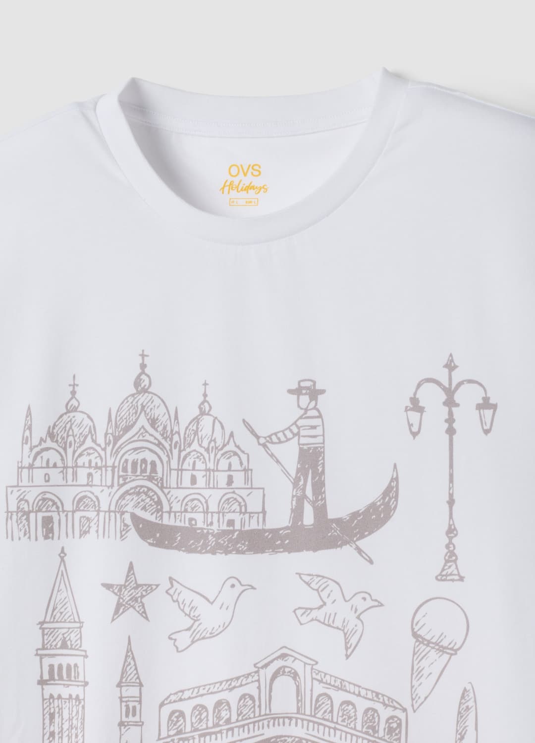 T-shirt Bianca In Puro Cotone Con Stampa Regular Fit | OVS T-shirt Bianca In Puro Cotone Con Stampa Regular Fit - 5 | OVS