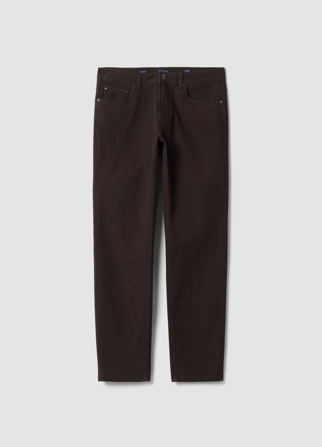 Braune Slim-fit-hose Aus Stretch-baumwolle | OVS Braune Slim-fit-hose Aus Stretch-baumwolle - 0 | OVS