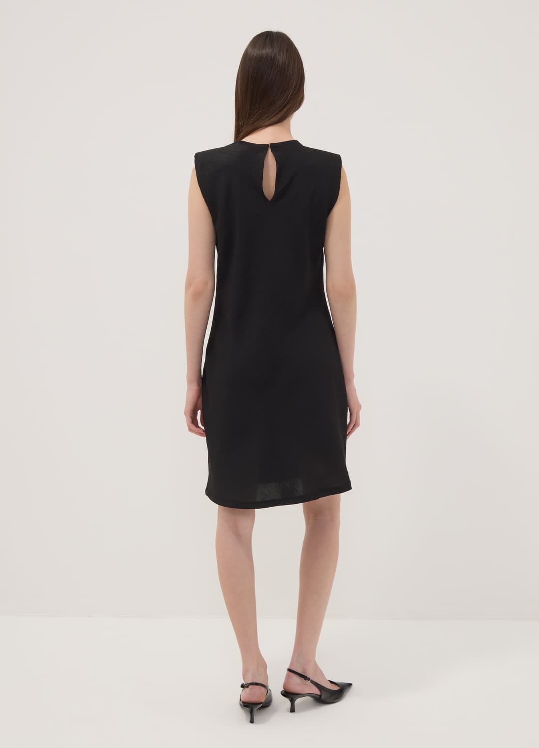 Abito Nero Fitted Con Dettagli Arricciati | OVS Abito Nero Fitted Con Dettagli Arricciati - 3 | OVS