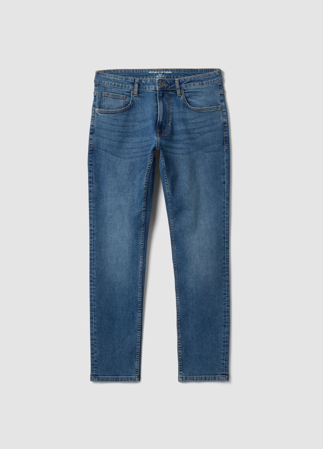 Blaue Slim-fit-jeans Aus Stretch-baumwolle | OVS Blaue Slim-fit-jeans Aus Stretch-baumwolle - 0 | OVS