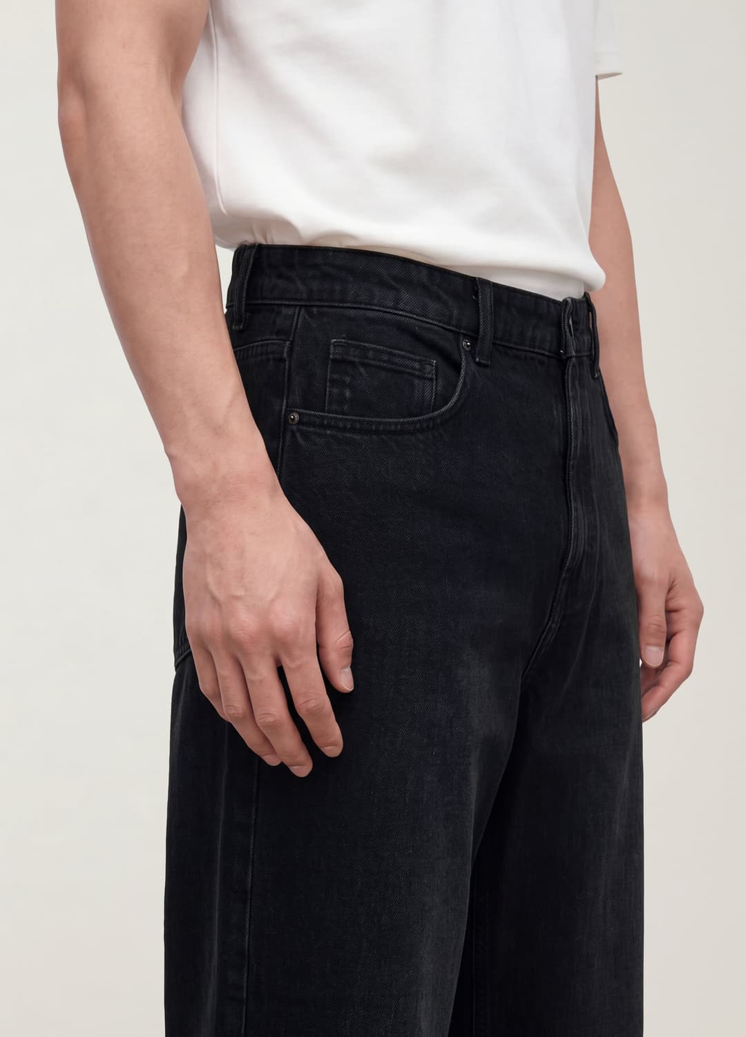 Jeans Denim Neri Wide Leg In Puro Cotone | OVS Jeans Denim Neri Wide Leg In Puro Cotone - 2 | OVS