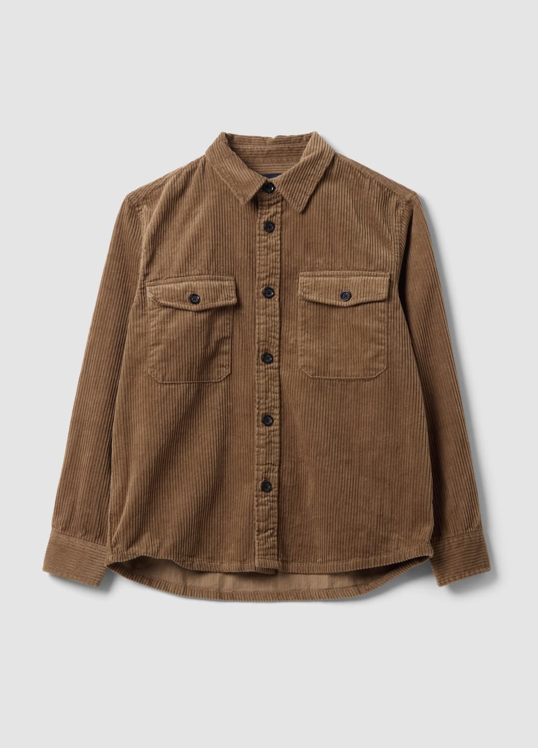 Shacket Marrone In Puro Cotone A Coste Over Fit | OVS Shacket Marrone In Puro Cotone A Coste Over Fit - 0 | OVS